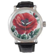 Red Poppy Floral