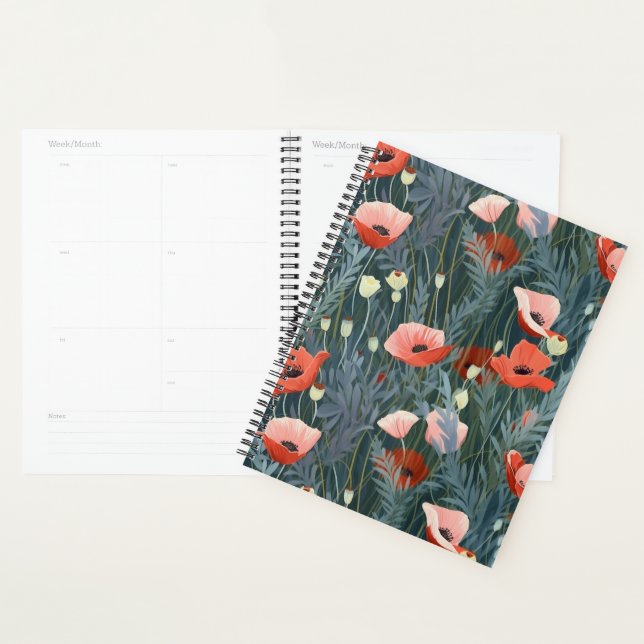 Red Poppy Meadow Planer (Anzeige)