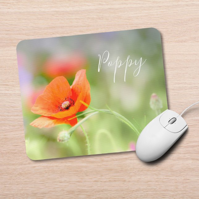 Red Poppy Mousepad (Von Creator hochgeladen)