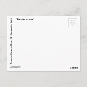 Red Poppy Postkarte