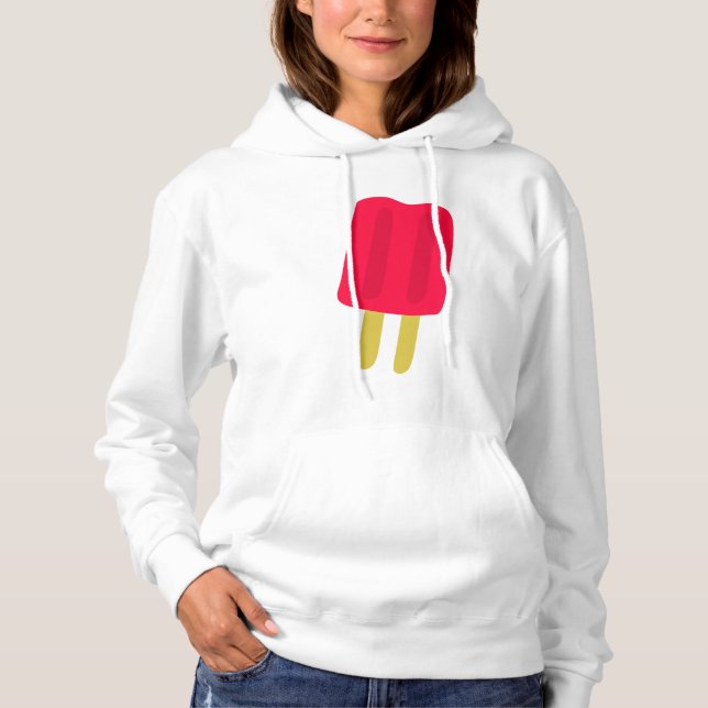 Red Popsicle Womens Hoodie (Vorderseite)