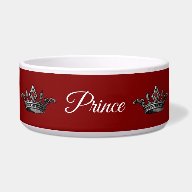 Red Prince Crown Pet Disc Napf (Vorderseite)