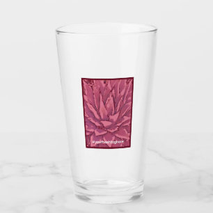 Red Promoted Hashtag Glass Cup Glas