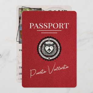 Red Puerta Vallarta Passport Save The Date