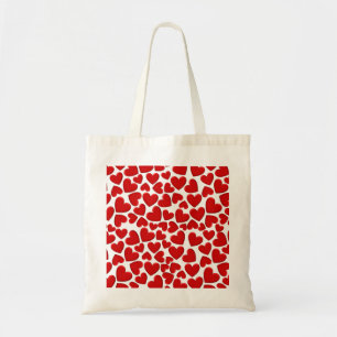 Red Puffy Hearts Tragetasche