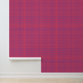 Red Purple Plaid Pattern Tapete