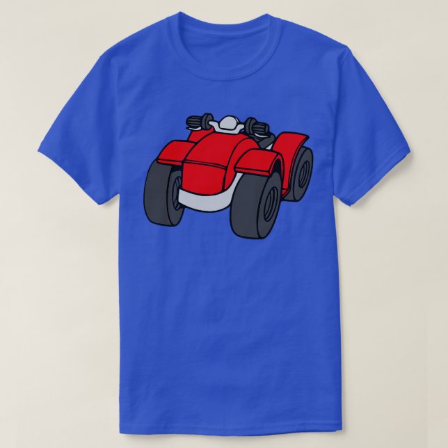 Red Quad Bike ATV T-Shirt (Design vorne)