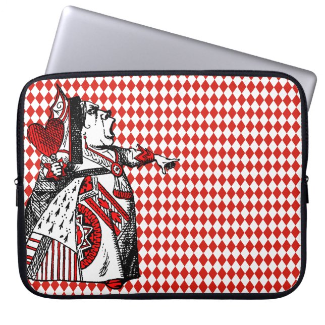 Red Queen of Hearts Alice im Wunderland Diamonds Laptopschutzhülle (Vorderseite)