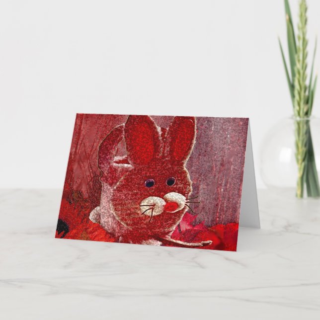 RED RABBBIT FEIERTAGSKARTE (Vorderseite)