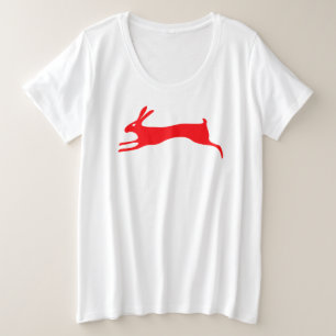 RED RABBIT INDIVIDUELLE NAME Women's Plus-Size-T - Große Größe T-Shirt