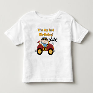 Red Race Car 2. Geburtstag Tshirts und Geschenke