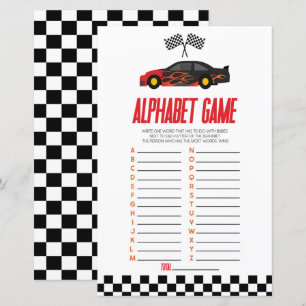 Red Race Car Alphabet Baby Showspiel
