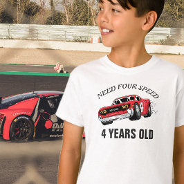 Red Race Car Birthday Party T-Shirt