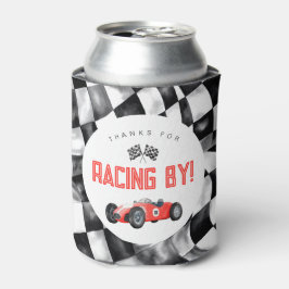 Red Race Car Geburtstagsparty kann Gefallen kühlen Dosenkühler