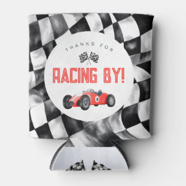 Red Race Car Geburtstagsparty kann Gefallen kühlen Dosenkühler