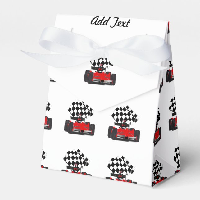 Red Race Car mit Checkbox Geschenkschachtel (Vorderseite)