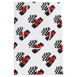 Red Race Car mit Checkbox Mittlere Geschenktüte