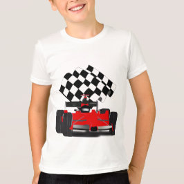 Red Race Car mit Checkbox T-Shirt