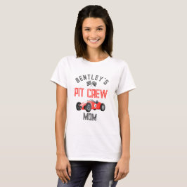 Red Race Pit Crew Mama Geburtstag Shirt