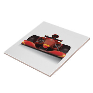 Red Racing Car Fliese
