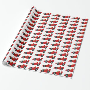 Red Racing Car Geschenkpapier