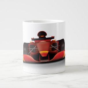 Red Racing Car Jumbo-Tasse