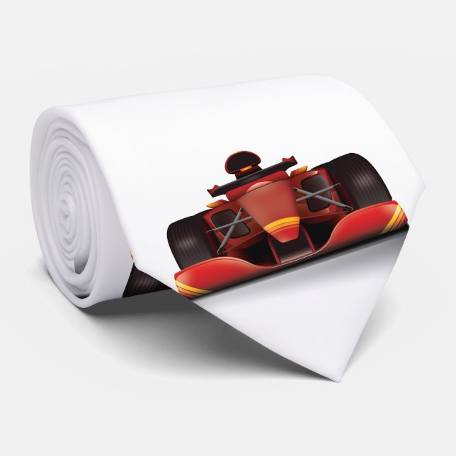 Red Racing Car Krawatte (Gerollt)