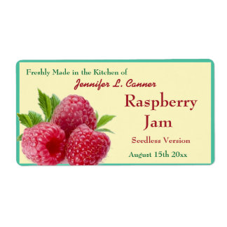 Red Raspberry Jam oder Preserve 2 Canning Jar