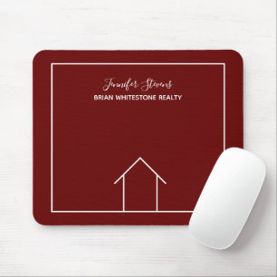Red Real Anwesen Company House Custom Realtor Mousepad