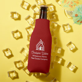 Red Real Estate Company Personalized Realtor Flaschenkühler