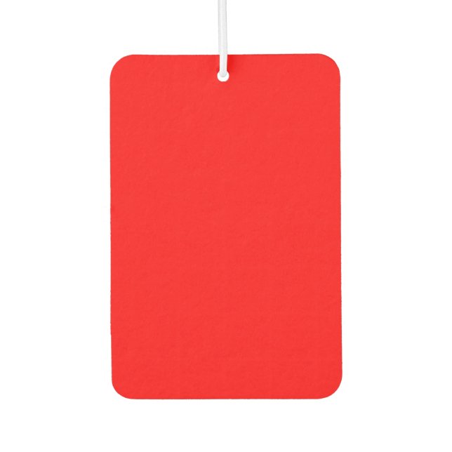 Red Rectangle Air Freshener Autolufterfrischer (Vorderseite)