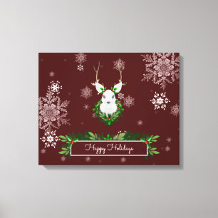 Red Reindeer Canvas Print Leinwanddruck