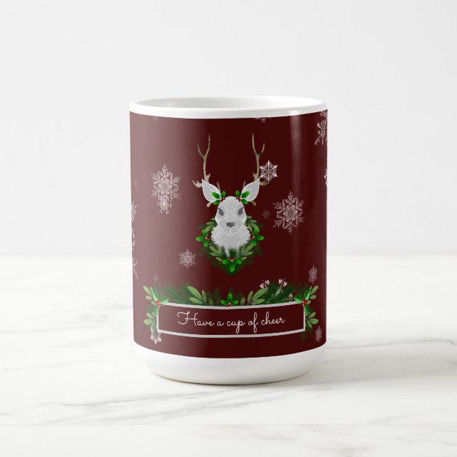 Red Reindeer Coffee Tasse (Mittel)