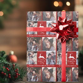 Red Reindeer Dies ist das Weihnachtsfest des Custo Geschenkpapier