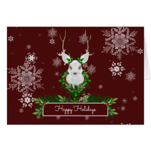 Red Reindeer Greeting Card