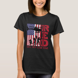 Red Remember all Deployed Flag Helicopter Mem T-Shirt