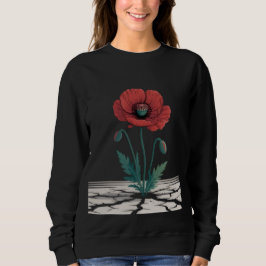 Red Remembrance Poppy Growing T-Shirt Sweatshirt