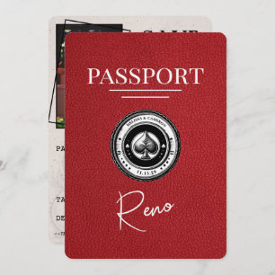 Red Reno Passport Save the Date