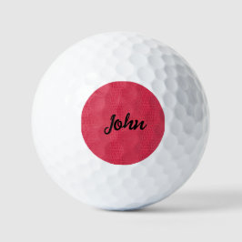 Red Reptile Skin Golf Balls Golfball