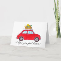 Red Retro Fiat 500 Erhalten Sie sich gut