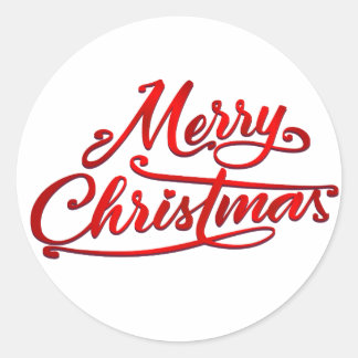 Red Retro Line glücklicher Geburtstag Runder Aufkleber