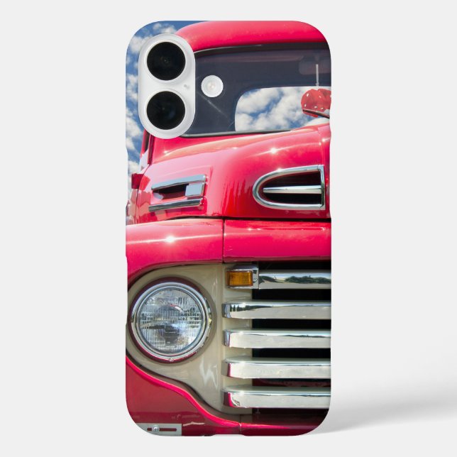 Red Retro LKW mit schwindelerregenden Würfeln Case-Mate iPhone Hülle (Rückseite)