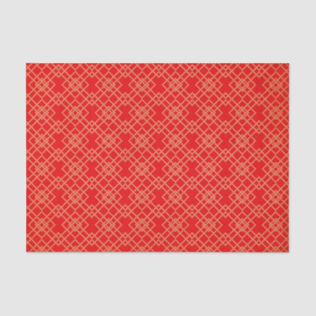 Red Retro Seidenpapier (Vorderseite)