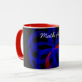 Red Revolving Accent Geometric Math Art Coffee Tas Tasse