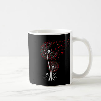 Red Ribbon Dandelion Heart Disease Blood Cancer Aw Kaffeetasse