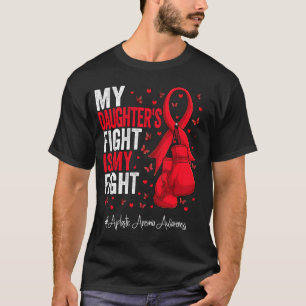 Red Ribbon Daughter Aplastic Anämie Bewusstsein T-Shirt
