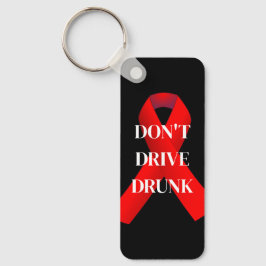 Red Ribbon Don't Drive Betrunken Schlüsselanhänger