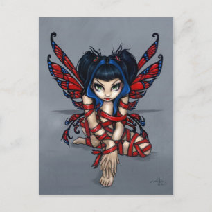 "Red Ribbon Fairy" Postkarte