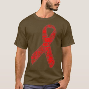 Red Ribbon Fight HIV AIDS Awareness Premium  T-Shirt
