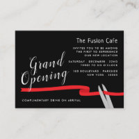 Red Ribbon, Grand Opening Ceremony Card